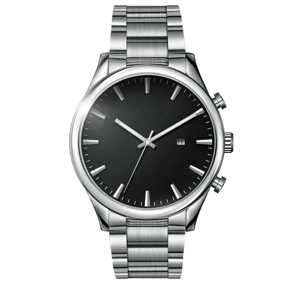 Evermove Quartz Movement Men Watch Classic Business Style Men Wrist Watch Stainless Steel Band Japan Glass Alloy Fashion Watch