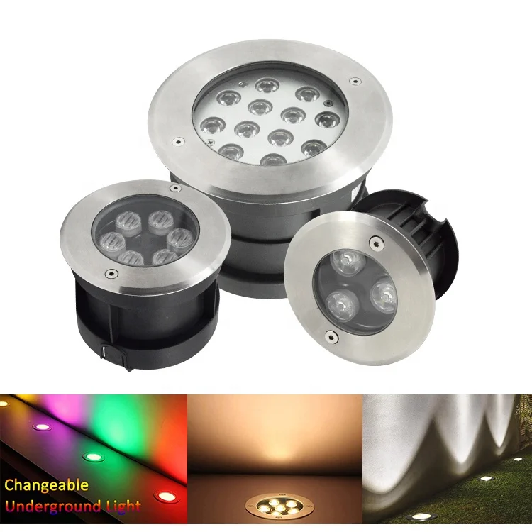 ip67 outdoor buried inground lamp lights underground recessed uplight Luz subterranea LED stainless steel the ground lamp