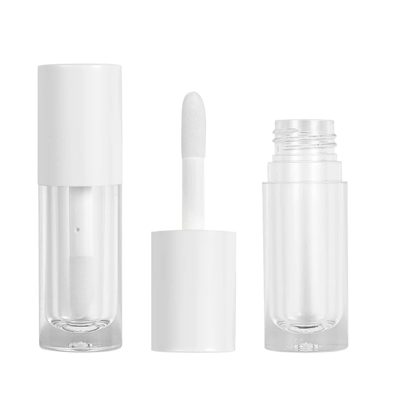 Factory Price Tubes Wands Custom Label 6. 5Ml Empty Private Container Cute Purple Lip Gloss Tube with Big Brush