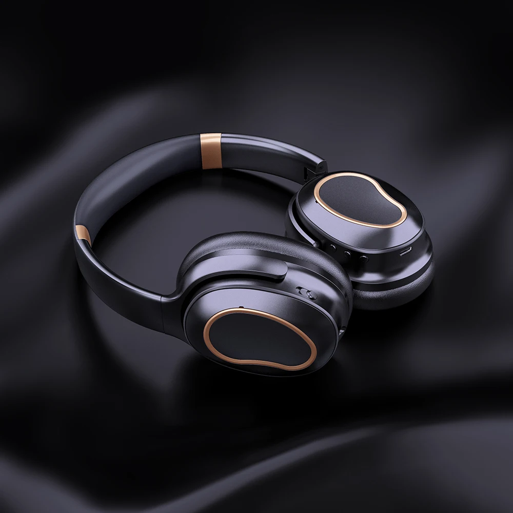 High Quality Bt Headphones Wireless 5 Mics Over Head Head set Wireless H001