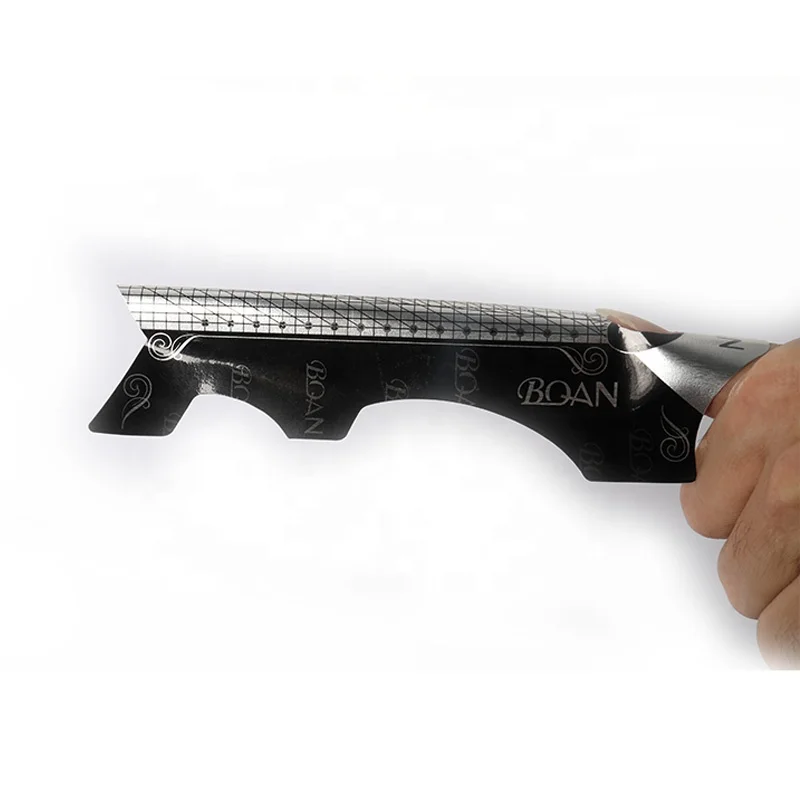 BQAN Best Quality Strong Glue Extra Long XXL Aluminum Acrylic Extension Black Silver Nail Art Form Roll