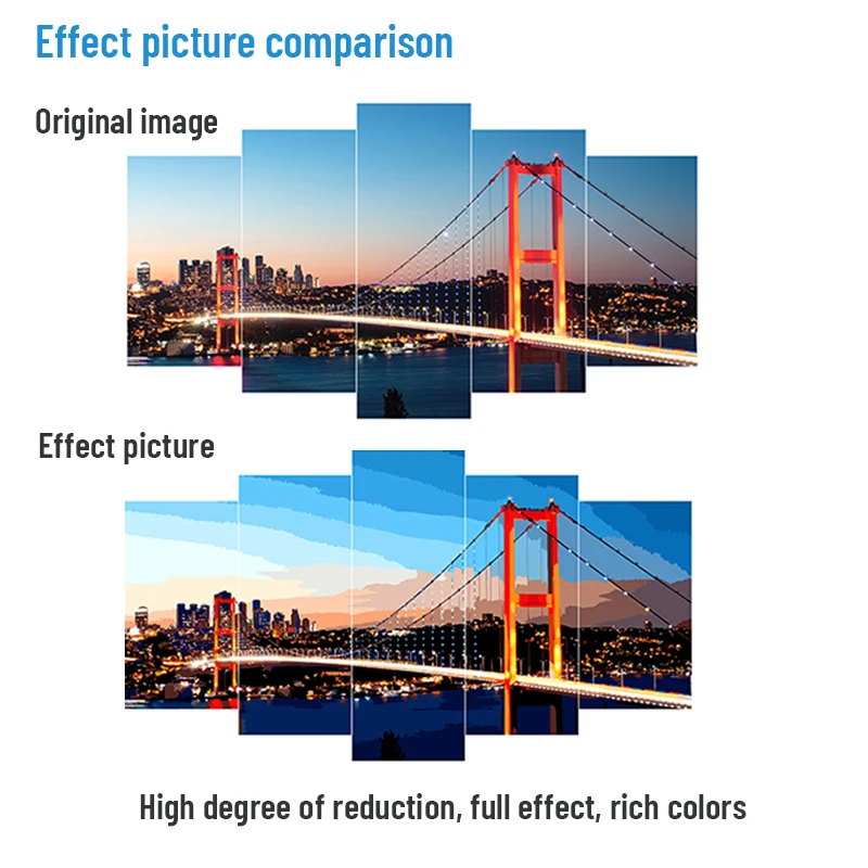 Mountain And Tree Natural Scenery Painting Paint By Number Kits On Canvas Custom Framed Painting By Numbers For Wall Decor