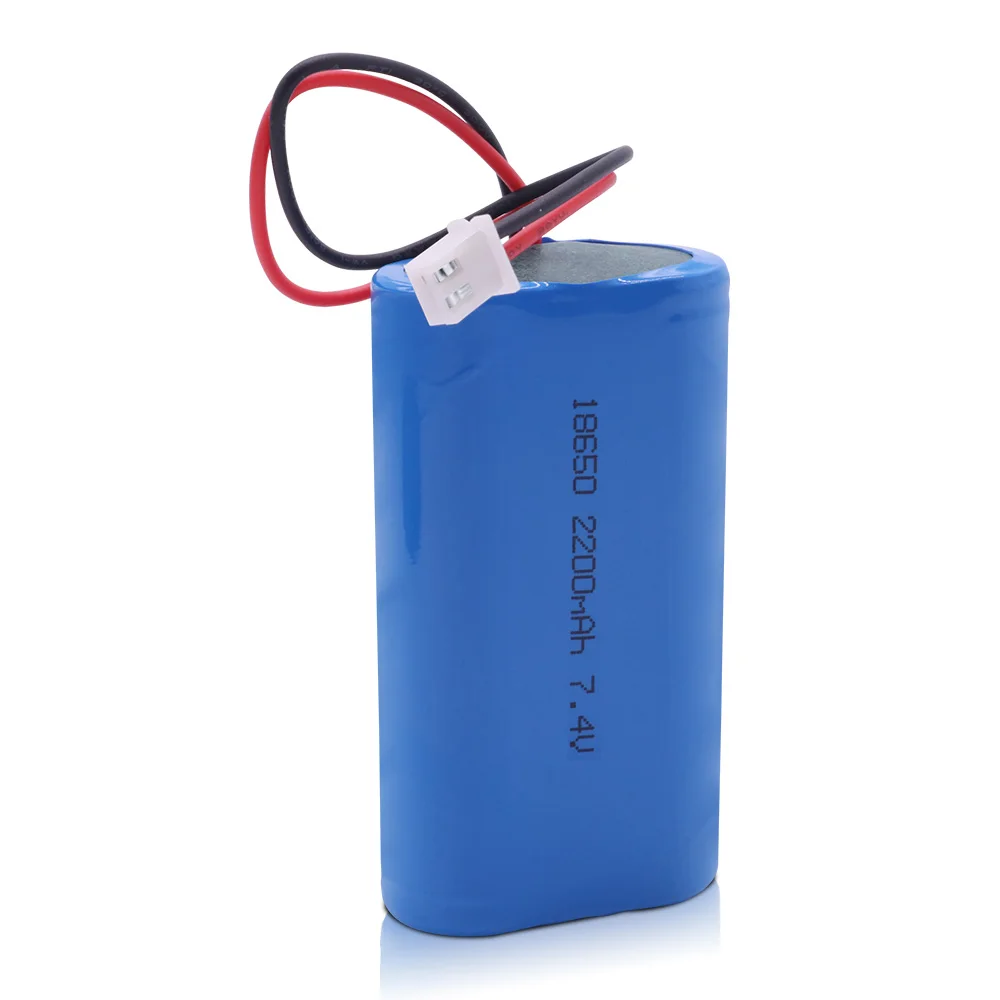 2S1P ICR18650 7.4V 2200mAh Quality US Li-ion Cell Rechargeable Power 18650 battery pack