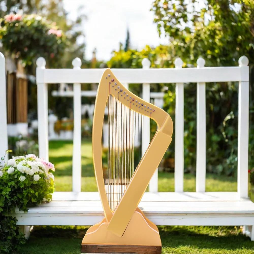 Hot Selling Professional 16-String Portable Irish Harp Small Beginner Kid-Friendly Lyre Mini Harp Instrument on Sale