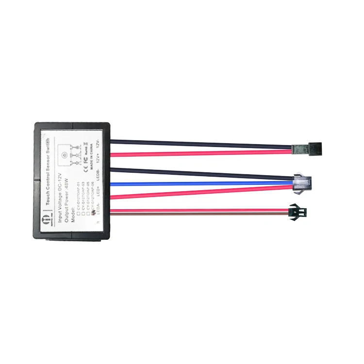 Bathroom mirror dimming led touch sensors and defogger for mirror