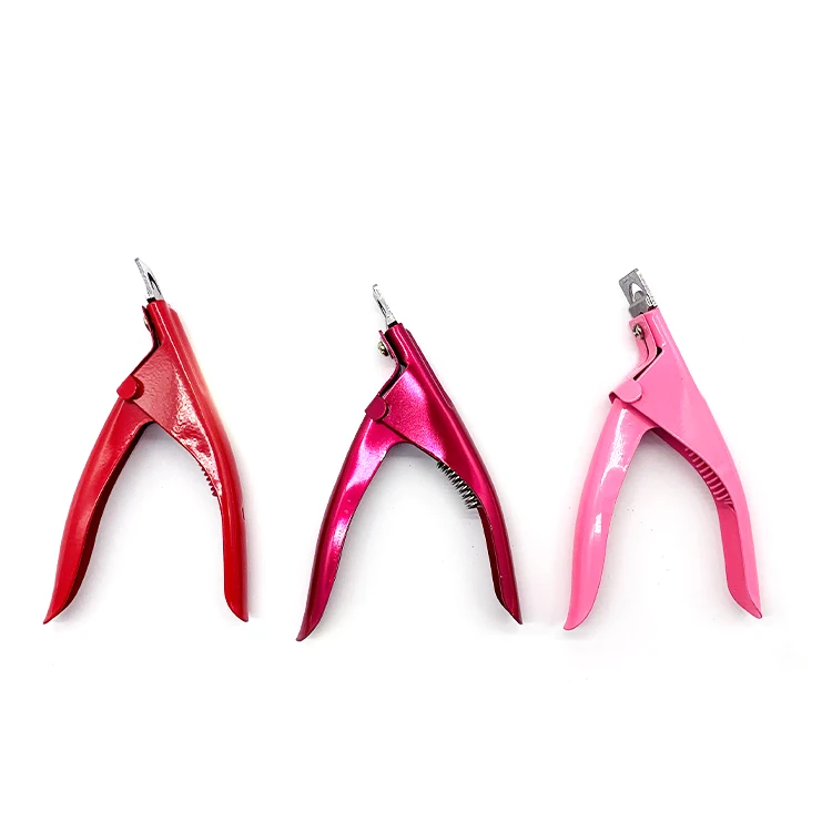 Professional nail art tools U-shaped french style nail extension edge cutters artificial acrylic false nail tip cutters