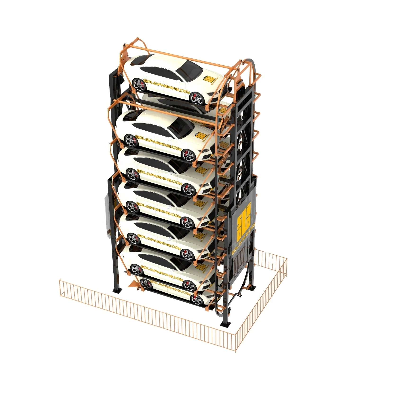 Energy Saving Customized Smart motor driven plc control automatic rotary car parking system vertical car parking system