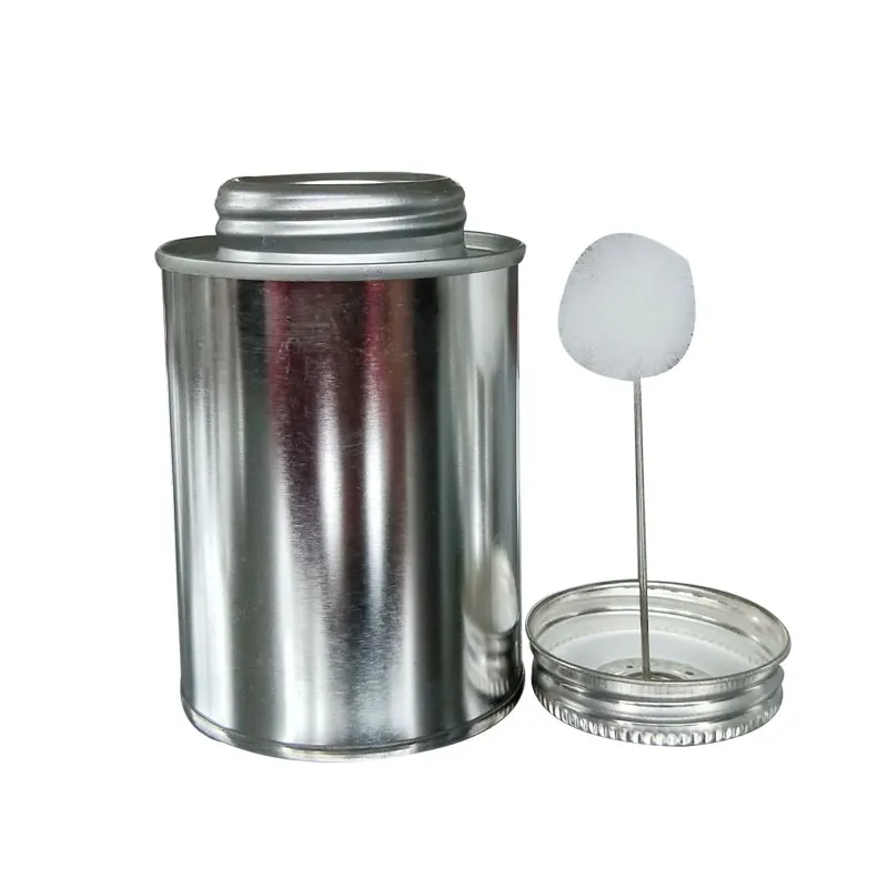 237ml(8oz) screw top tin cans cap with dauber