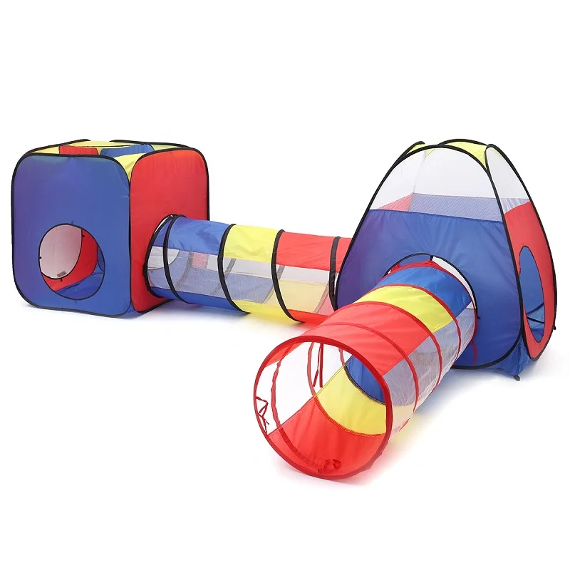 High Quality Children and for infants Ball Pit and Play Crawl Tunnel With Toddler Jungle Gym Rocket Style Play Tent