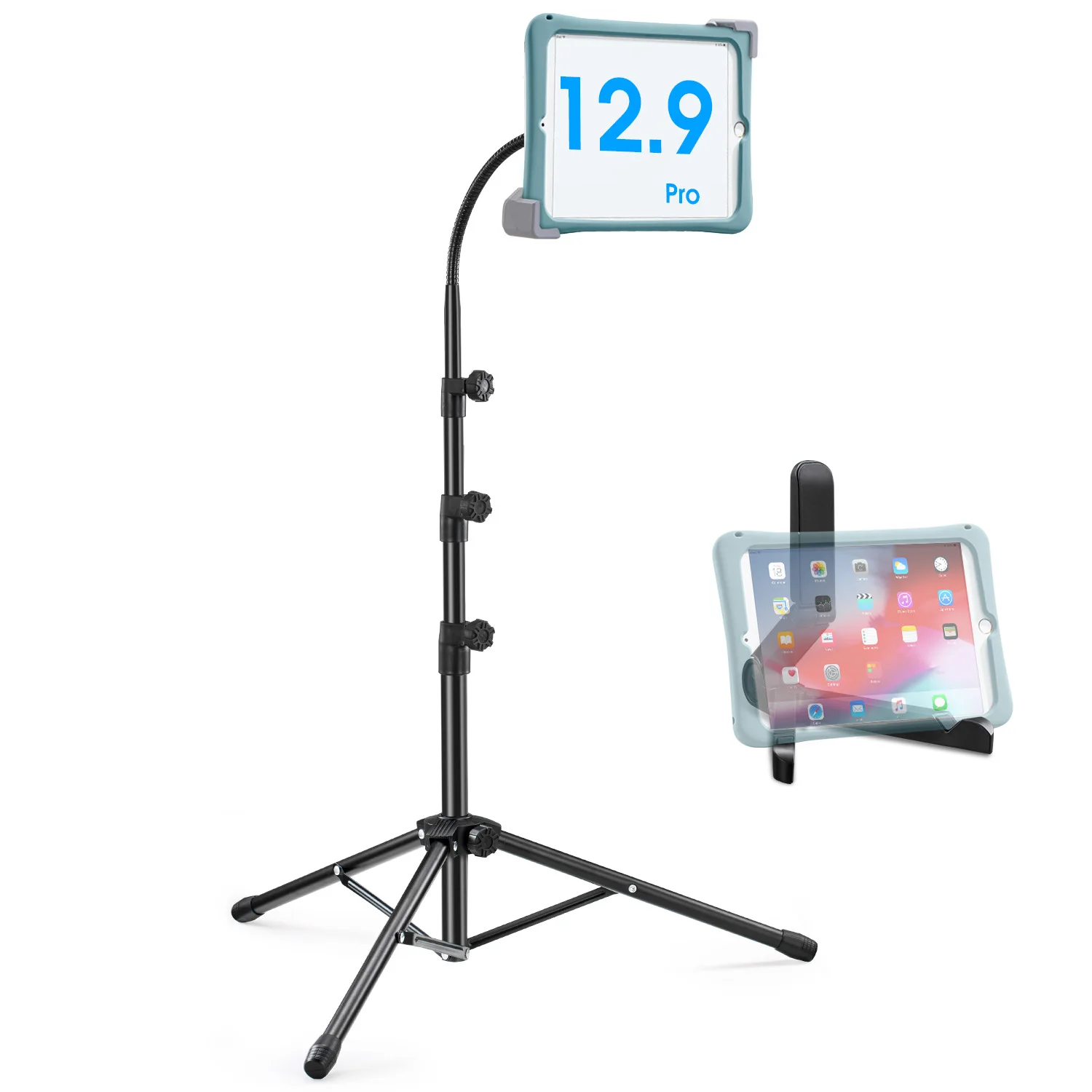 Amazon hot sale laptop tablet tripod floor stand for ipad mini 7 14.5inch