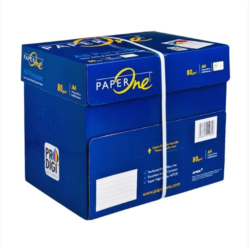 Wholesale Wood Pulp Printing Paper White A4 Size 500 Sheets 70 75 80 Gsm Copy A4 Paper From Thailand