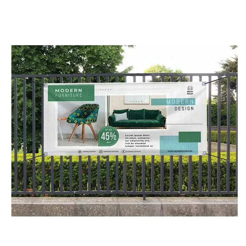 Wholesale Custom Vinyl Signs Banner Printing Outdoor advertising 10OZ 340G 440G PVC Mesh Banners