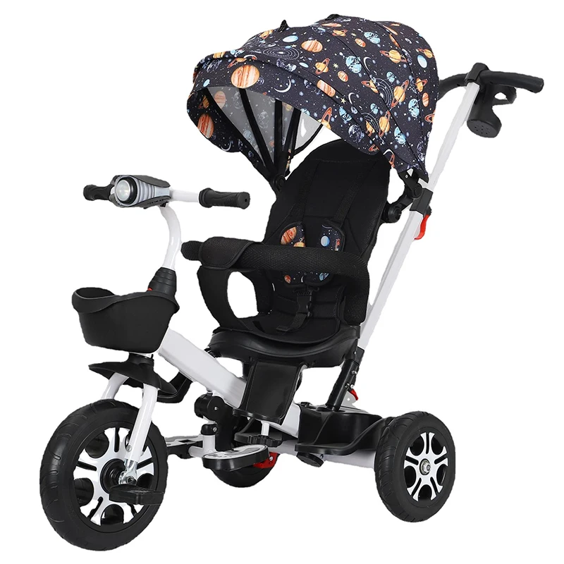 Foldable Tricycle Kids Baby Tricycle Children Pedal Bicycle Baby Tricycle With Push Handle