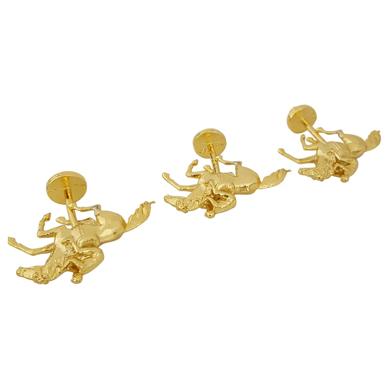 Unusual Gold Luxury Metal Horse Ornament Home Decor For Furniture And Box