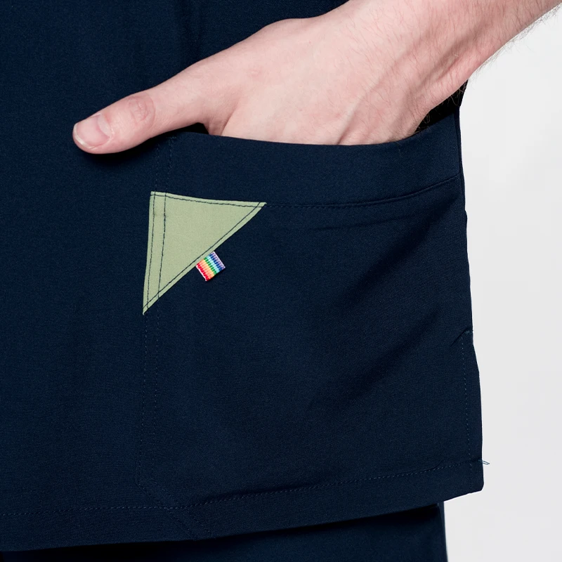 High Quality Filipina Uniforme Hospital Elasticity the Nurses Uniform for Work Odm Men Scrubs Uniforms Sets