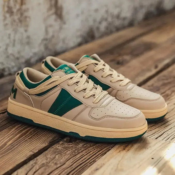 NEW design manufacturer sneaker custom logo high quality men shoes green cool custom men casual shoes