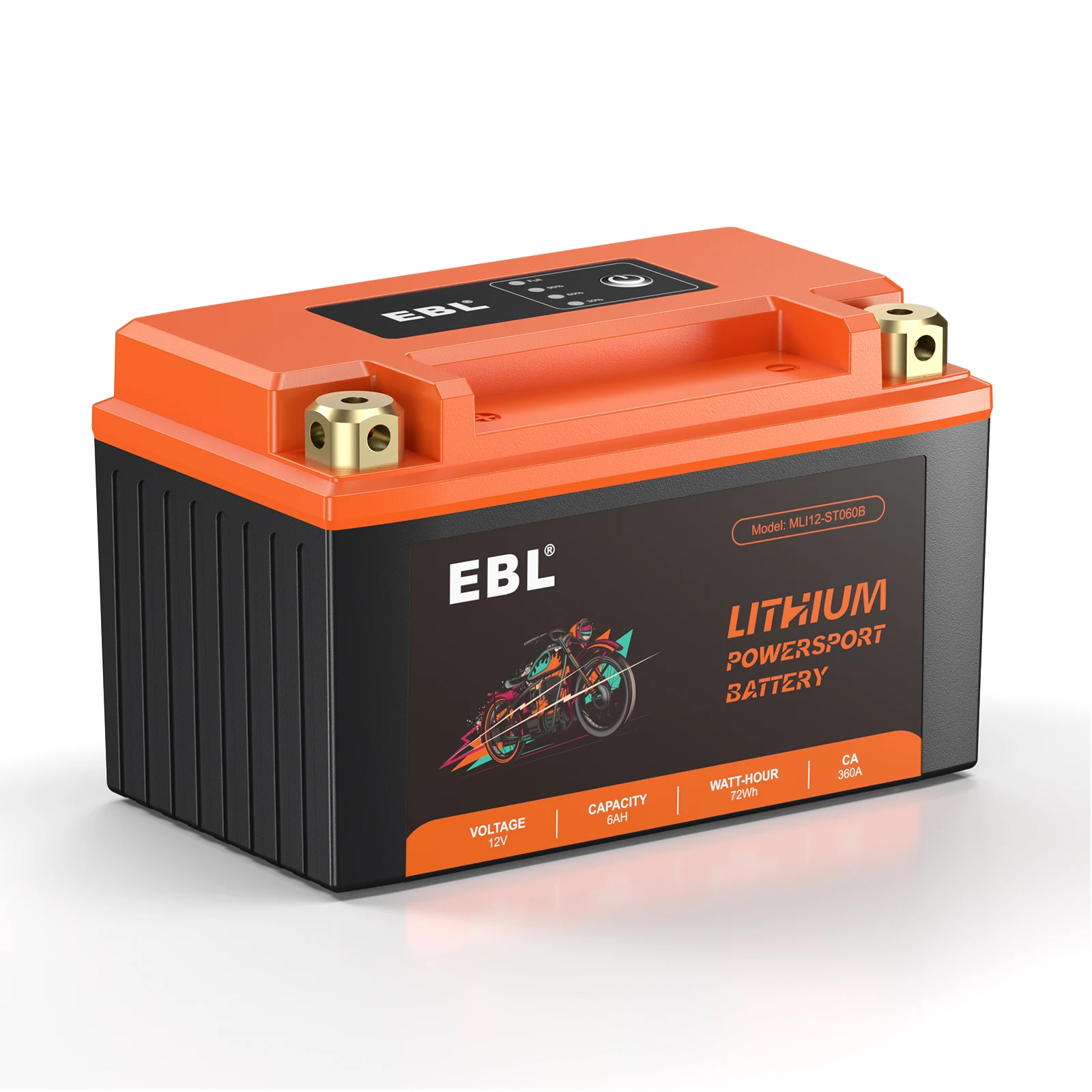 EBL 6Ah Быстрая зарядка электрическая сменная аккумуляторная батарея для мотоцикла Lifepo4 12 В литиевая