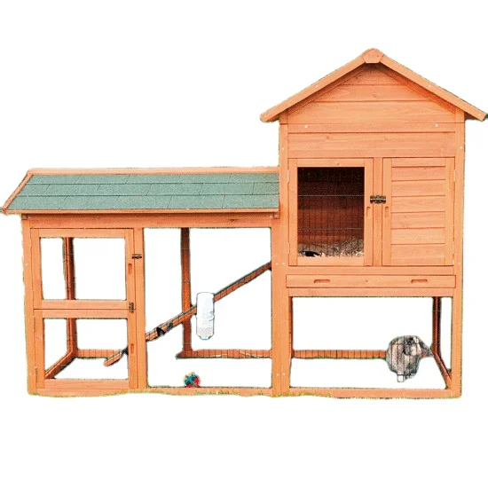 Wooden Rabbit House with running
