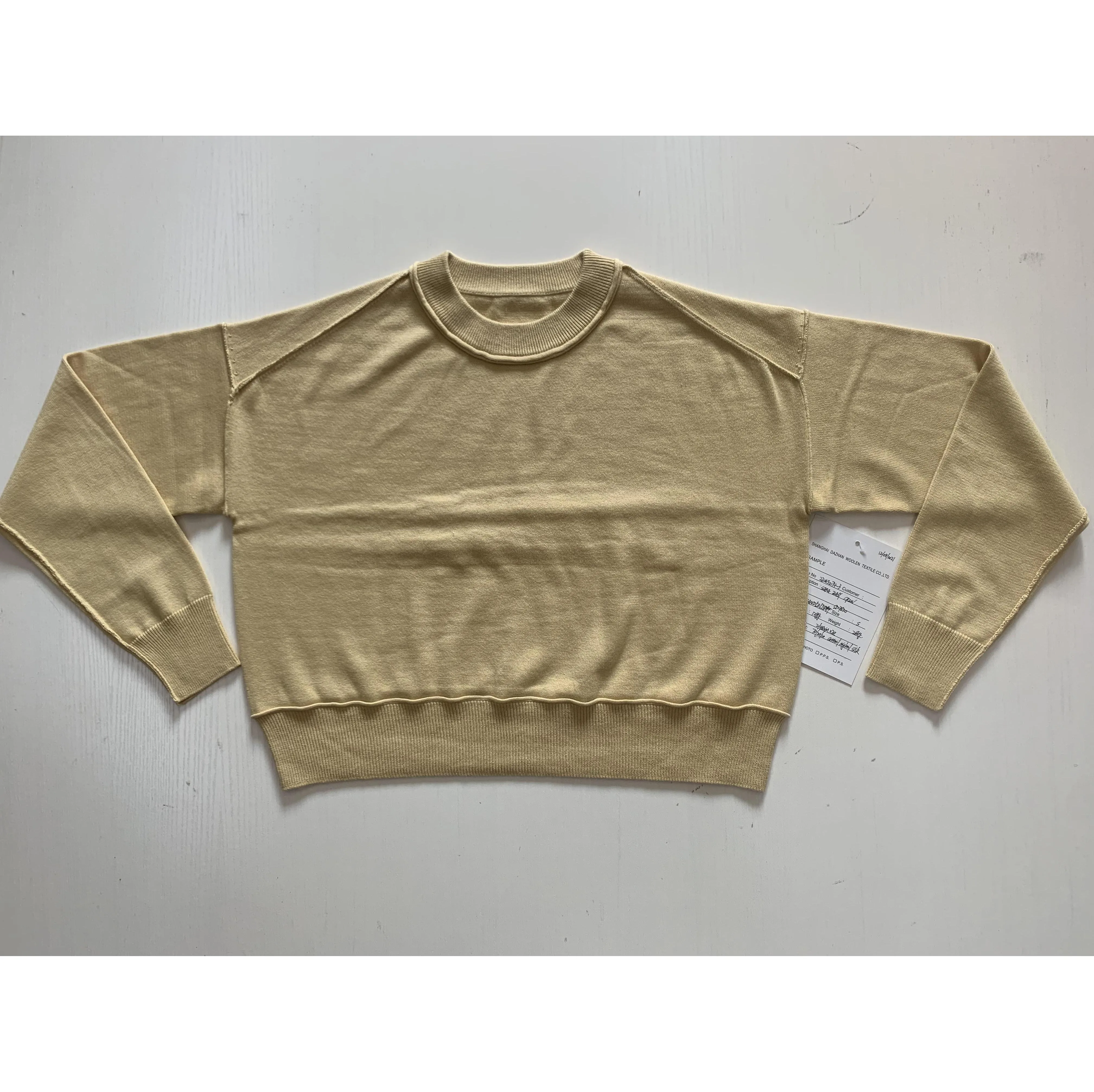 Женский трикотажный свитер из 70% хлопка/20% полиамида/10% шелка