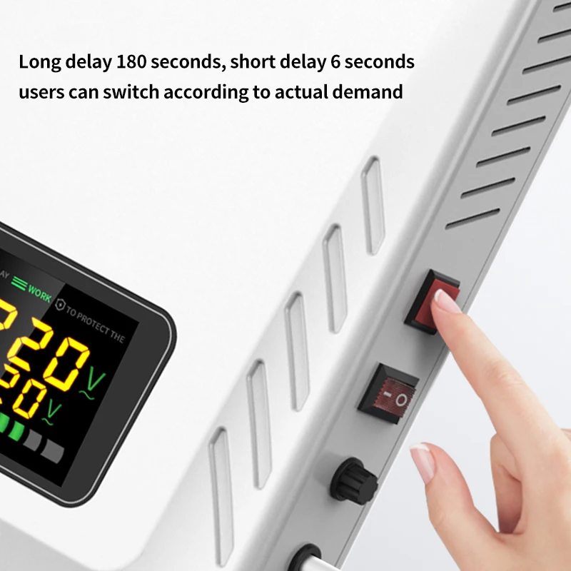 Factory Direct Price 80V-260V 1KVA 3KVA 5KVA 8KVA Wall mounted voltage stabilizer automatic 220V avr regulator