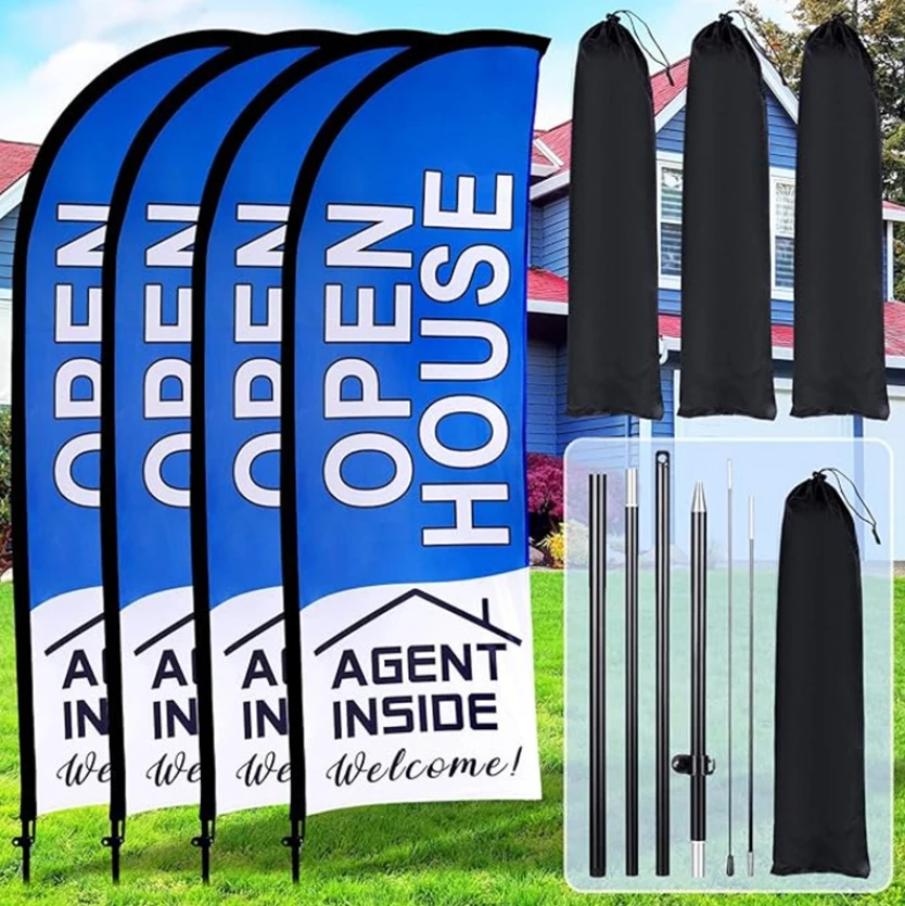 Christmas Factories wholesale Professional Manufacturer Cheap Feather Flying Custom Beach Flag,outdoor seasonal beach flag