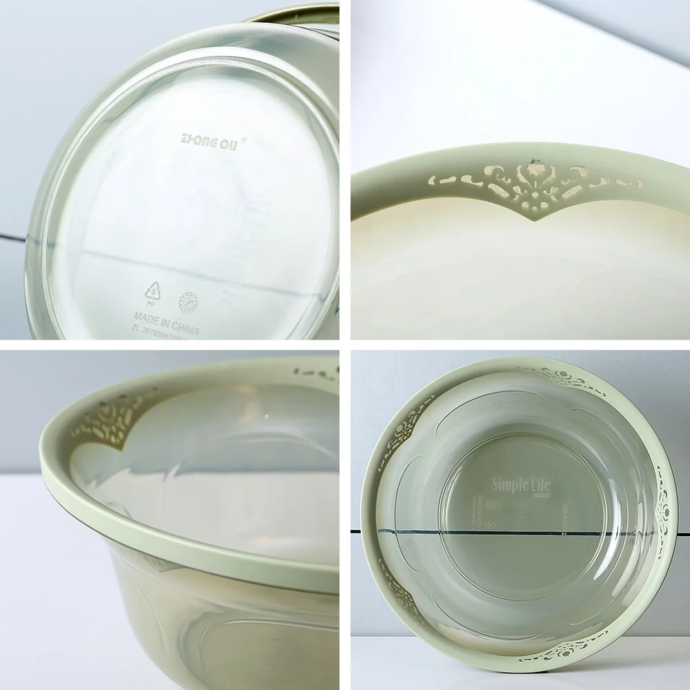 
A16-A39 Kitchen Bathroom Round Basin Toilet Plastic Hand Foot Washing Basin 