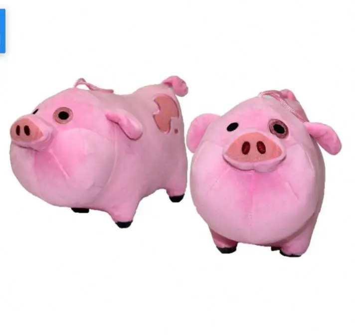 18cm Gravity Falls  Plush stuffed soft Pink Pepa Pig Waddles Toy