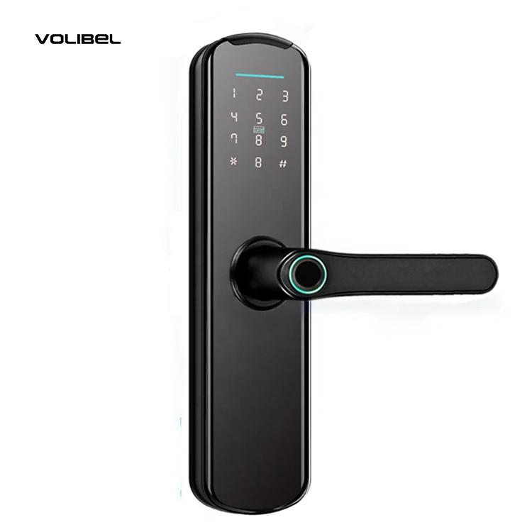 Navicat Tuya WIFI Fingerprint App Keyless Waterproof Voice Guide Sliding Digital Smart Lock For Home Hotel