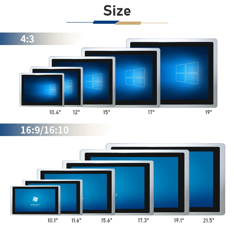 Hot Sell 15.6 Fanless Industrial computer I7 I5 I3 IP65 Embedded Capacitance Touch Screen Android Industrial all in one Panel Pc