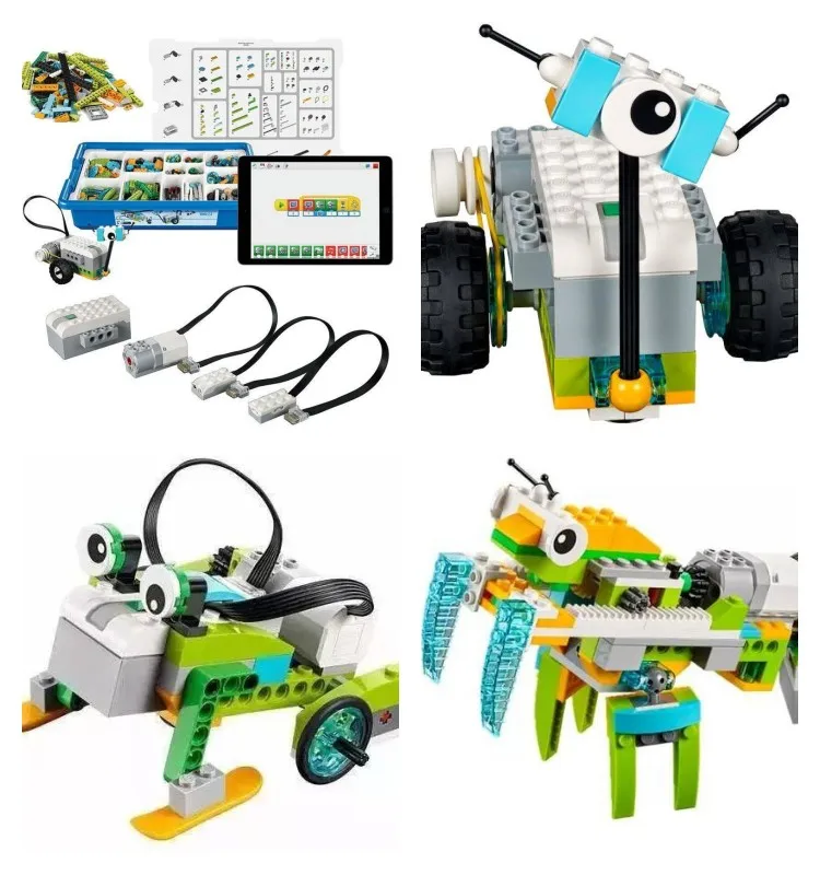 Building block sets model toy kit robotic  wedo 3.0 smart hub rechargeable 45303  , motor, sensors