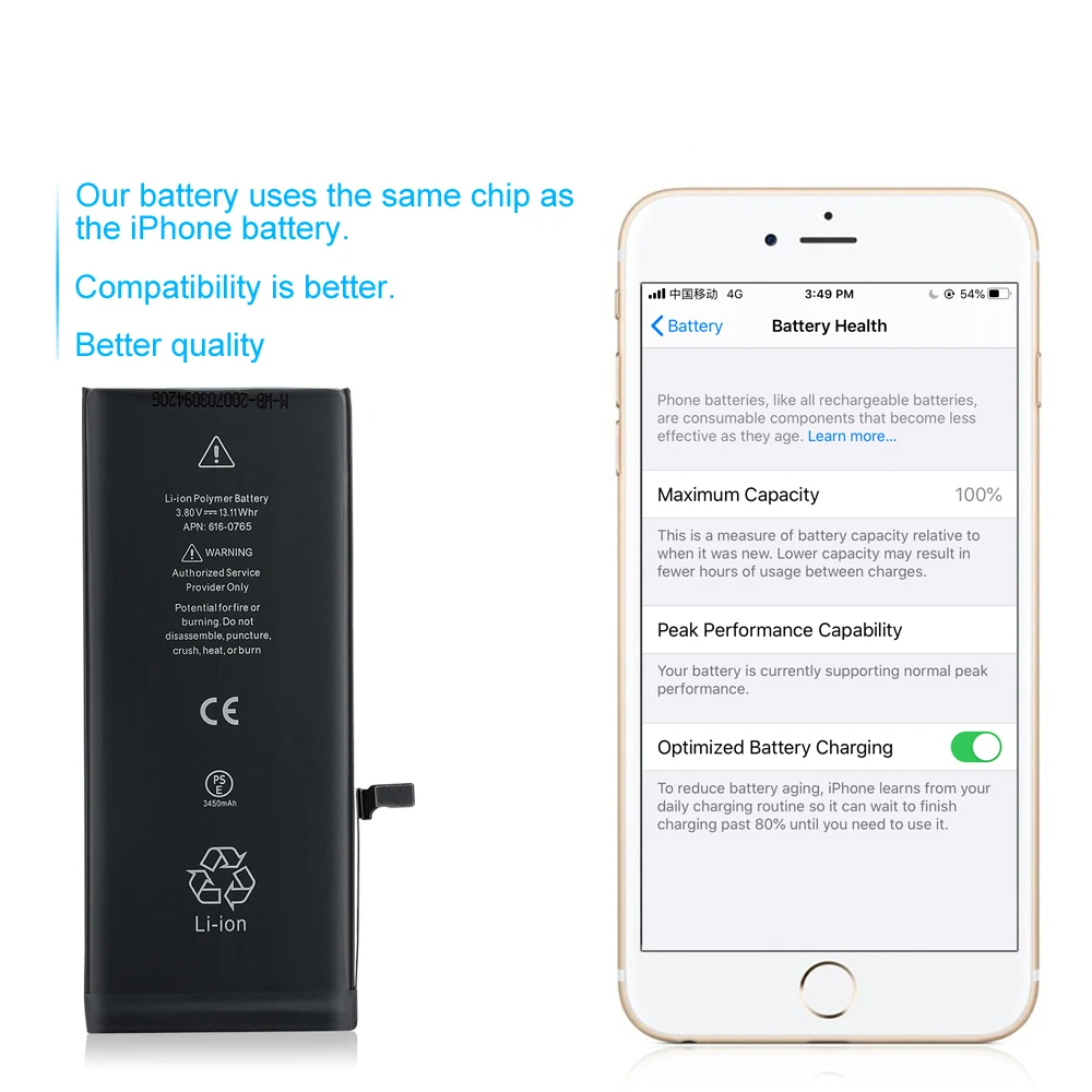 Mobile Phone 13 13 PRO 13 PRO MAX Replacement Battery For Iphone 13 13 PRO 13 PRO MAX Battery Li Polymer Li-ion Lithium Battery