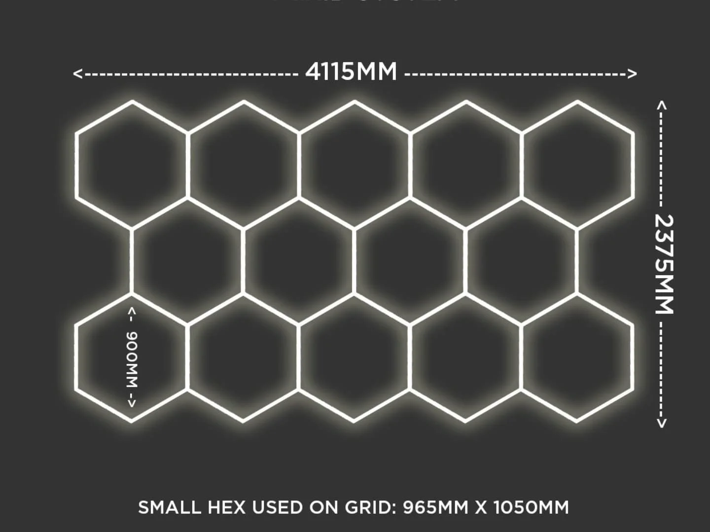 SUEZ High Quality Wholesale Honeycomb Garage Lights And Hexagon Led Hanging Lamp For Clothing Store Workshop