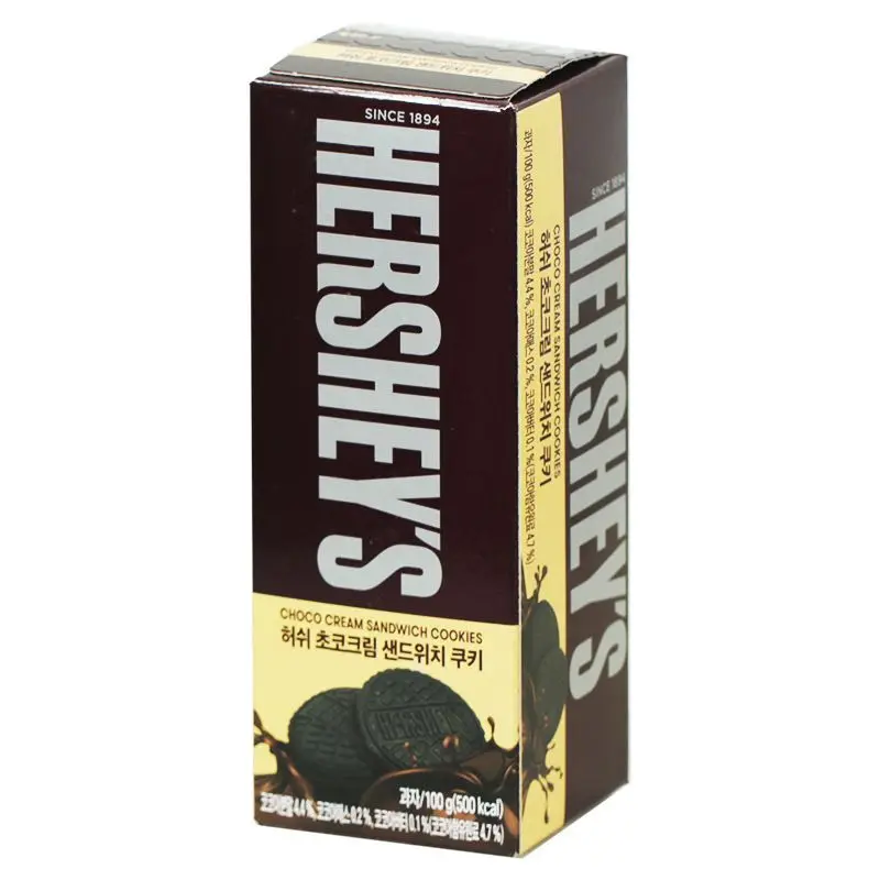 Оптовая продажа шоколадное печенье HERSHEYS коробка 100 г
