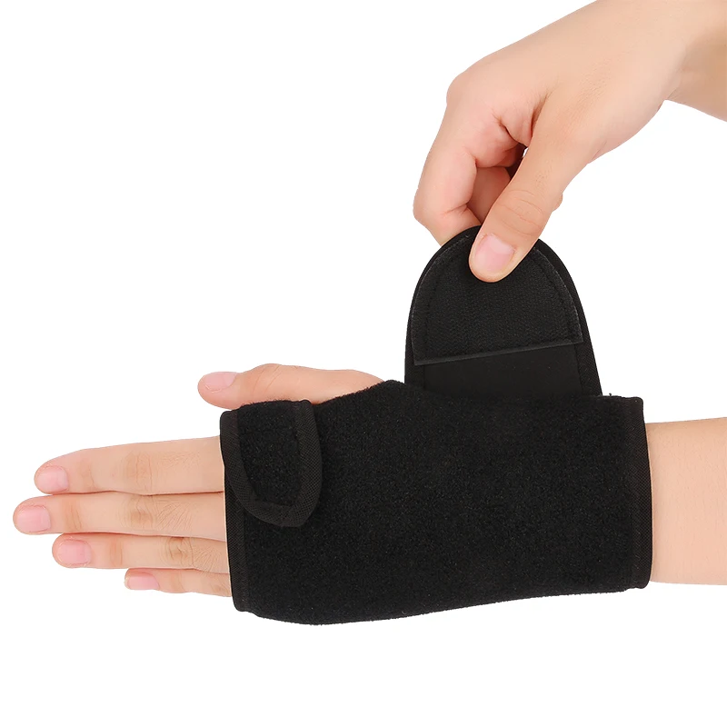New Design Carpal Tunnel Custom Label Wrist Brace Black Wrist Support Splint