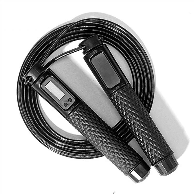 Wear Resistant Adjustable Digital Counting Multifun High Speed Skipping Rope  with Calorie Counter