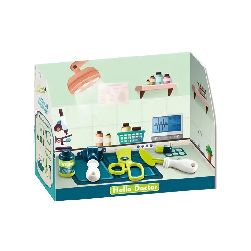 10pcs mini doctor set toy kids hospital pretend play toy preschool educational medical set