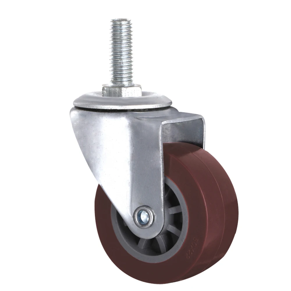 50mm nylon caster wheels 40mm locking furniture trolley cart caster wheels