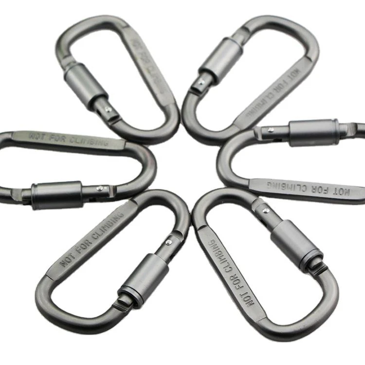 New Design Hiking Clasp Long Thick Nuts Metal Buckle Outdoor Personalized Keychain Carabiner