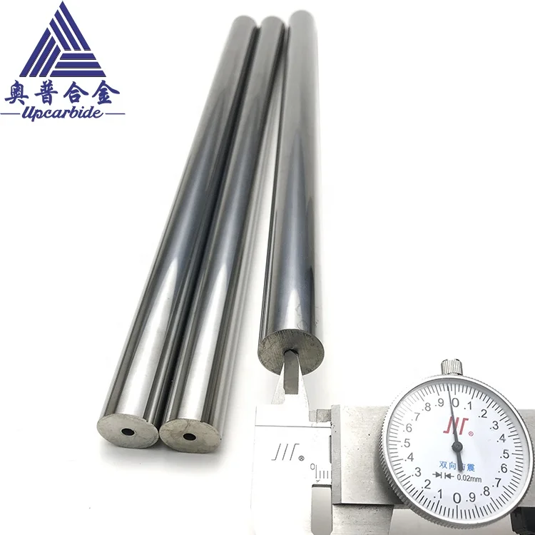 YL10.2 diameter 20*4*330mm h6 tolerance tungsten carbide rod with central hole