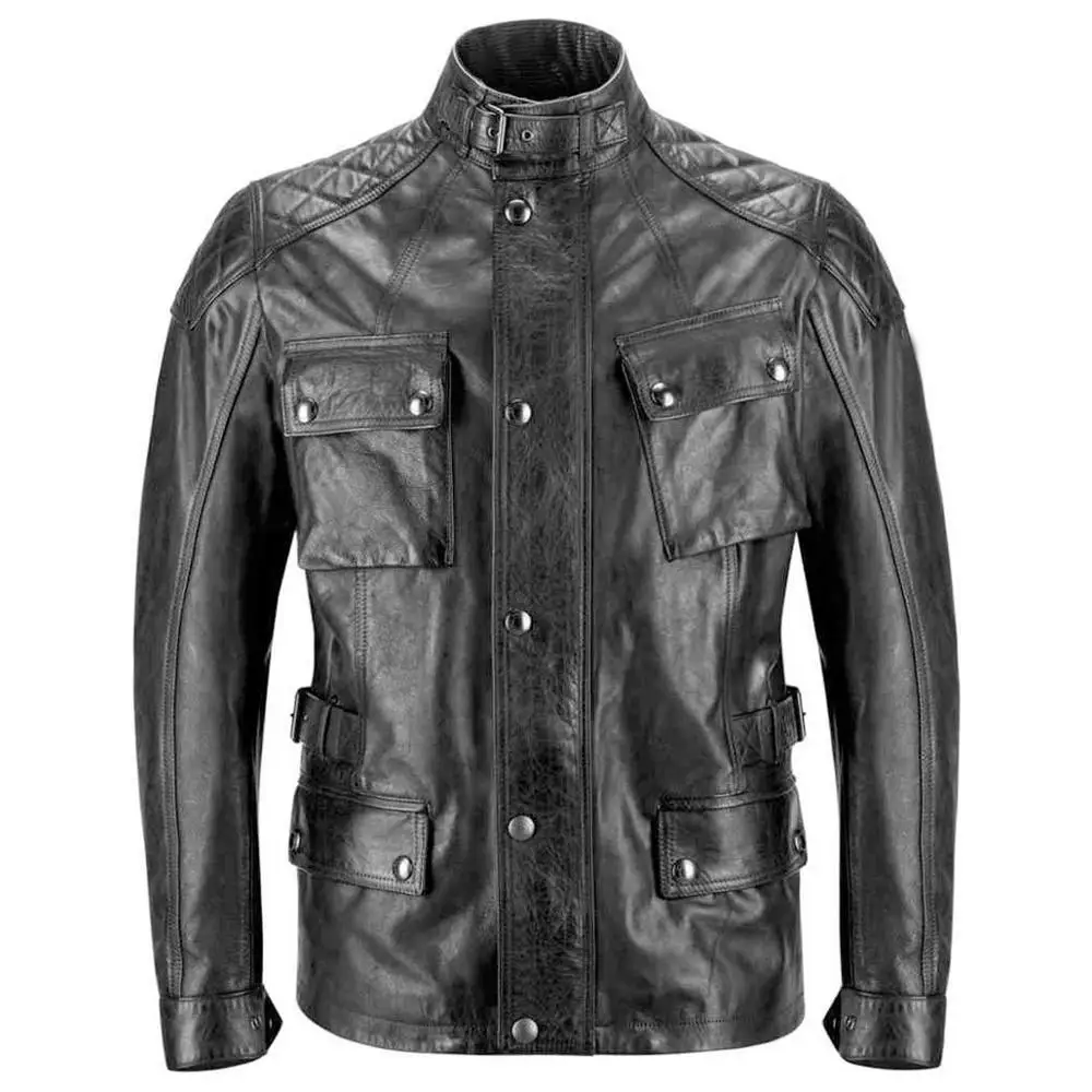 
TRICUT TURNER HAND WAXED LEATHER JACKET - ANTIQUE BLACK 