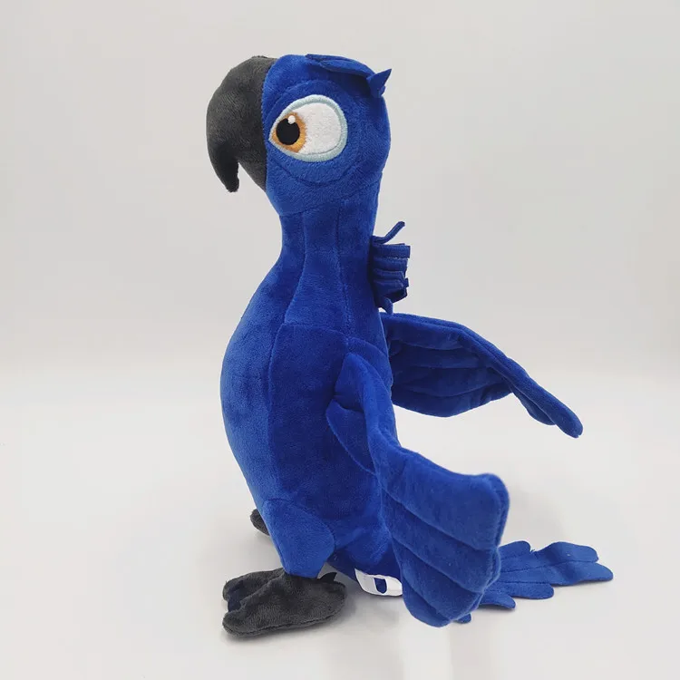 Rio 2 Movie Plush Toy Set - 30cm Blue Parrot Blu & Jewel Stuffed Birds, Soft Christmas Gift for Kids