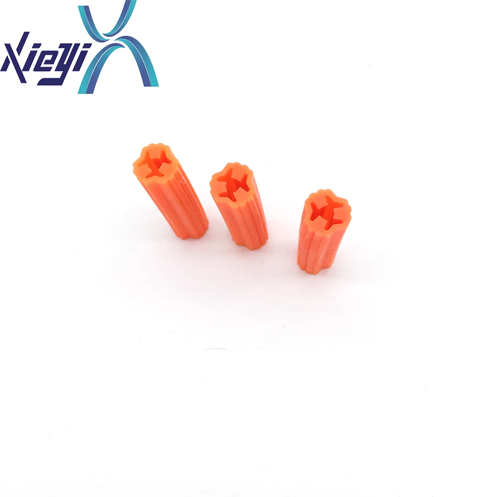 Fastener plastic fixing wall plug plastic straight through plastic wall plug PE