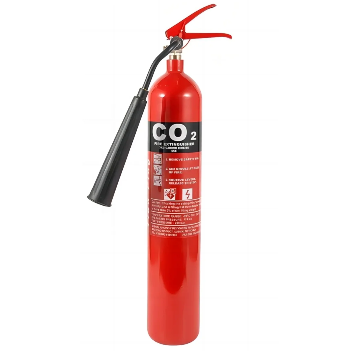 2024 New Design Alloy Aluminum Material Mexico Type 5-20LBS CO2 Fire Extinguisher Equipment extintores de fuego