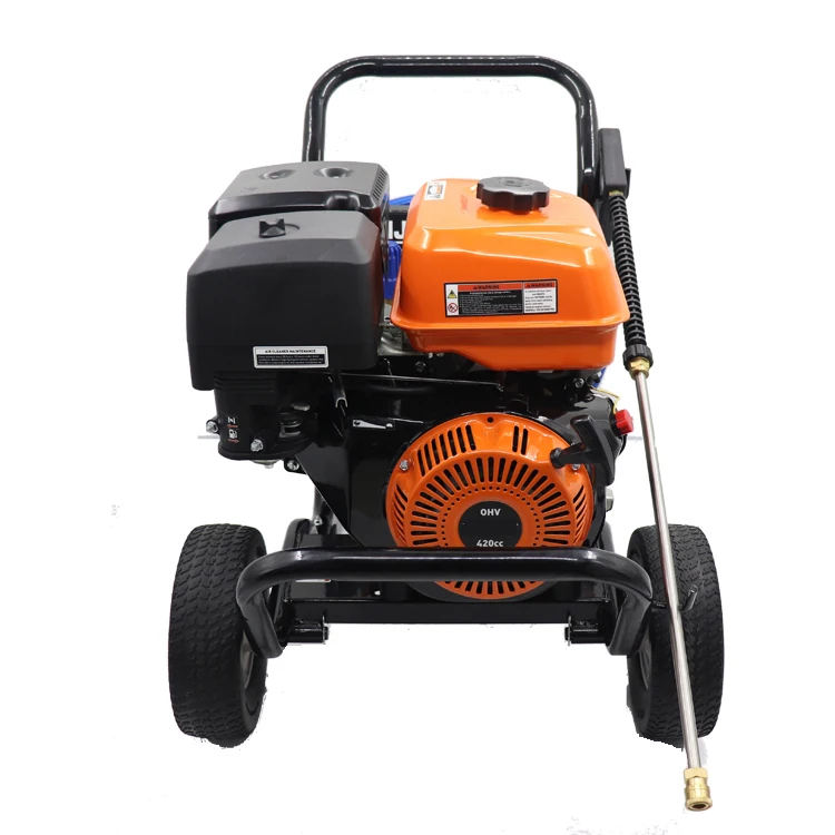 Ome 2700psi/186bar Gasoline High Pressure Car Washer Air Cold With Ar Pump Recoil Starter Factory Price Touring Car Cleaner