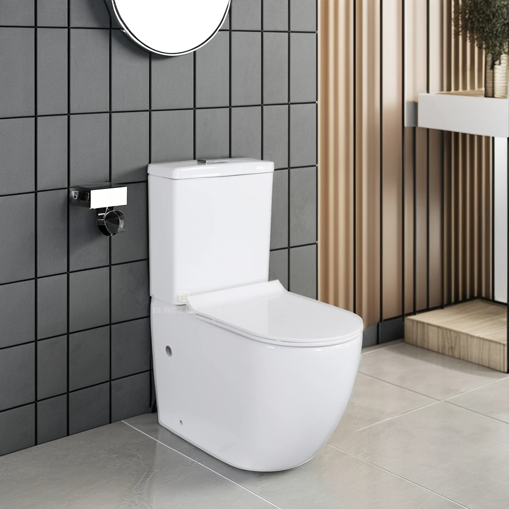 Прямая поставка с завода, санитарные изделия, мягкий закрывающийся чехол для сиденья унитаза, керамический туалет из двух частей для продажи