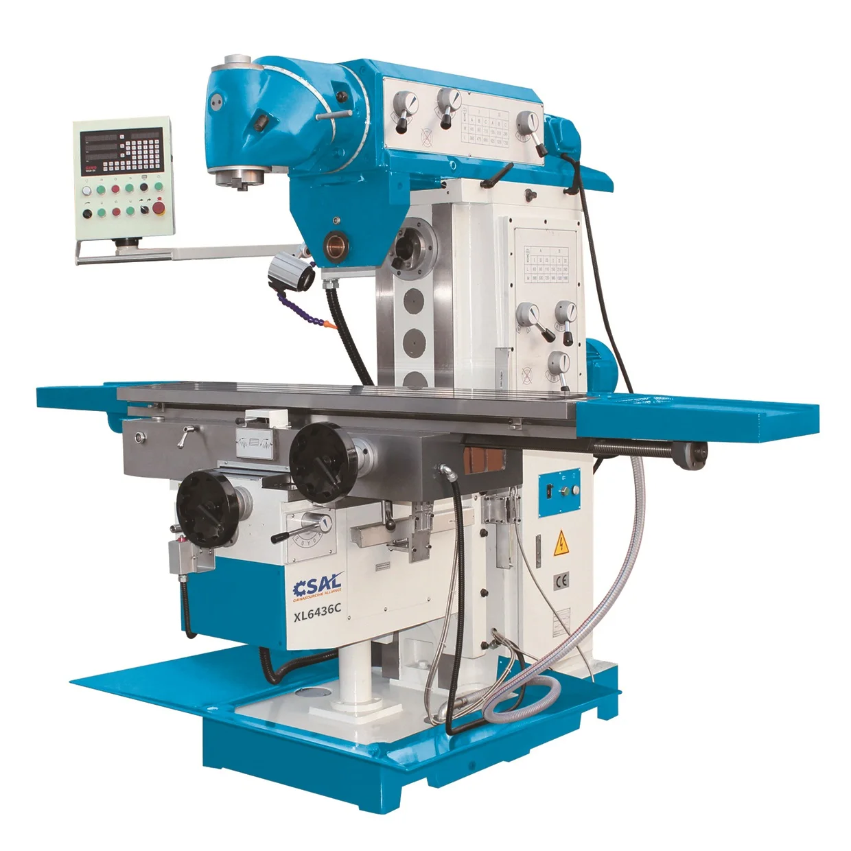Universal Ram Milling Machine XL6436CL with Precision Ground Guideway and Servo Motor Driving