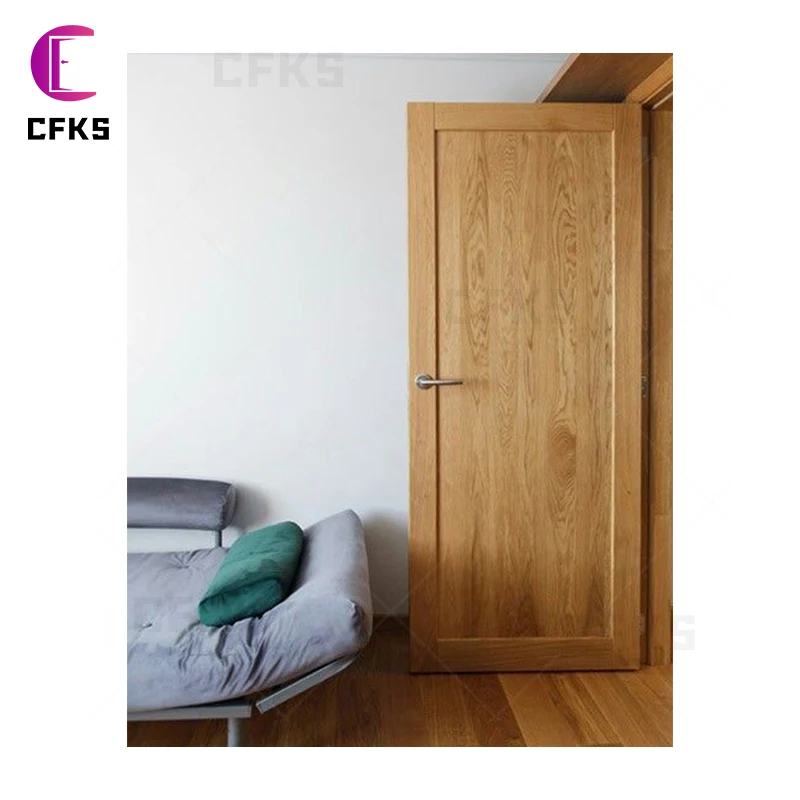 Luxury Oak Door Customize Design Texture Panels  Modern Beautiful Residential  Solid Wooden Doors For House Dining room