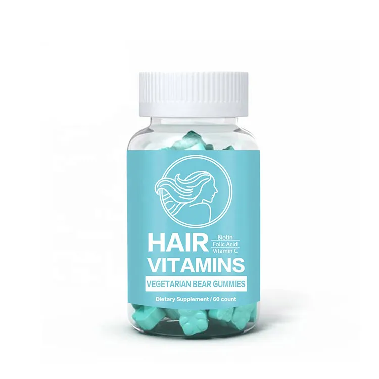 OEM Fast Shipping 100% Natural Biotin Collagen vitamins Gummies bear for skin whitening Skin care Hair And Nail
