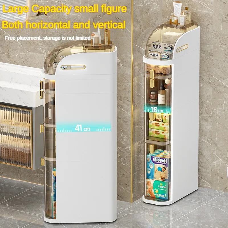 Hot Sell Plastic Small Bathroom Floor Storage Cabinet Space-Saving Plastic Drawer Bins for Storage Bins Boxes