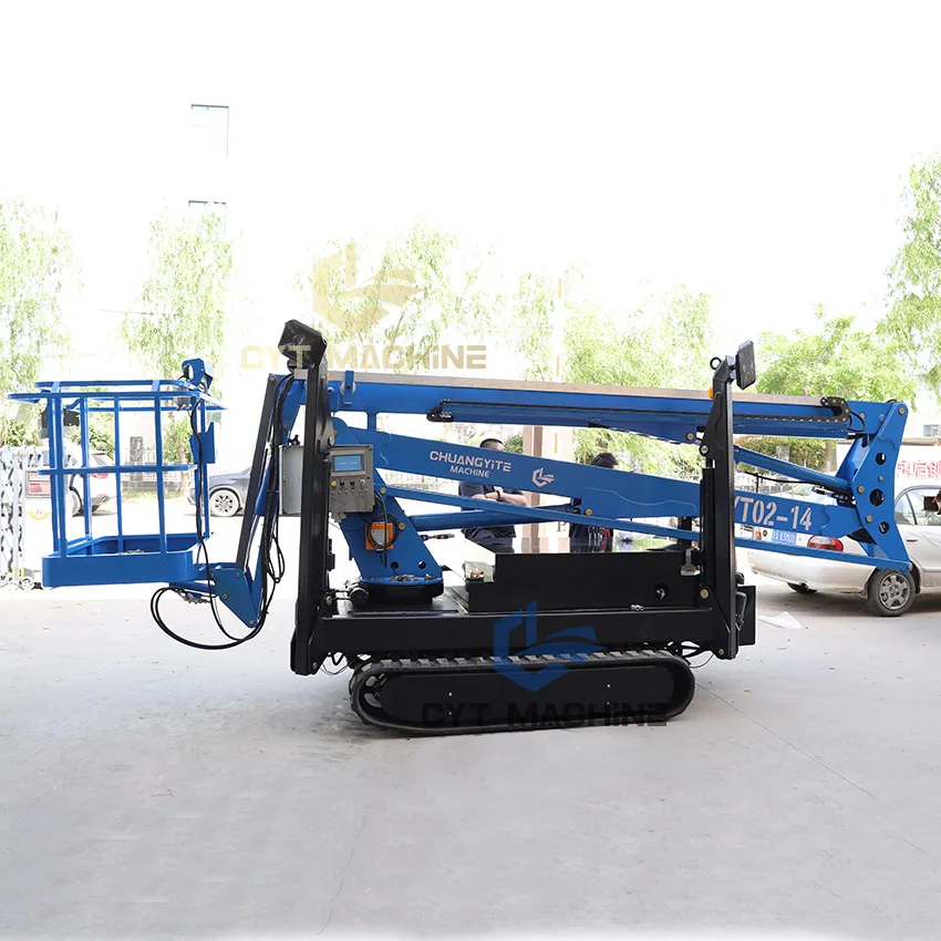 Factory Outlet 16M Hydraulic Trailer-Mounted Spider Boom Man Lift Aerial Platform Lift
